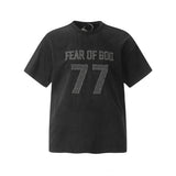 Unisex T-Shirts FOG Vintage Patch Embroidered T-Shirts