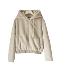 Women Cotton Coat Casual Fur Hairy Cotton Jacket