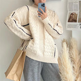 Women Pullover Sweater Soft Glutinous Knitted Sweater