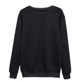 Solid Color Long Sleeve Crew Neck Shirt
