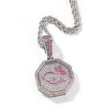 Jewelry Zodiac Pendant Copper Inlaid Zircon Luminous Animal Royalty