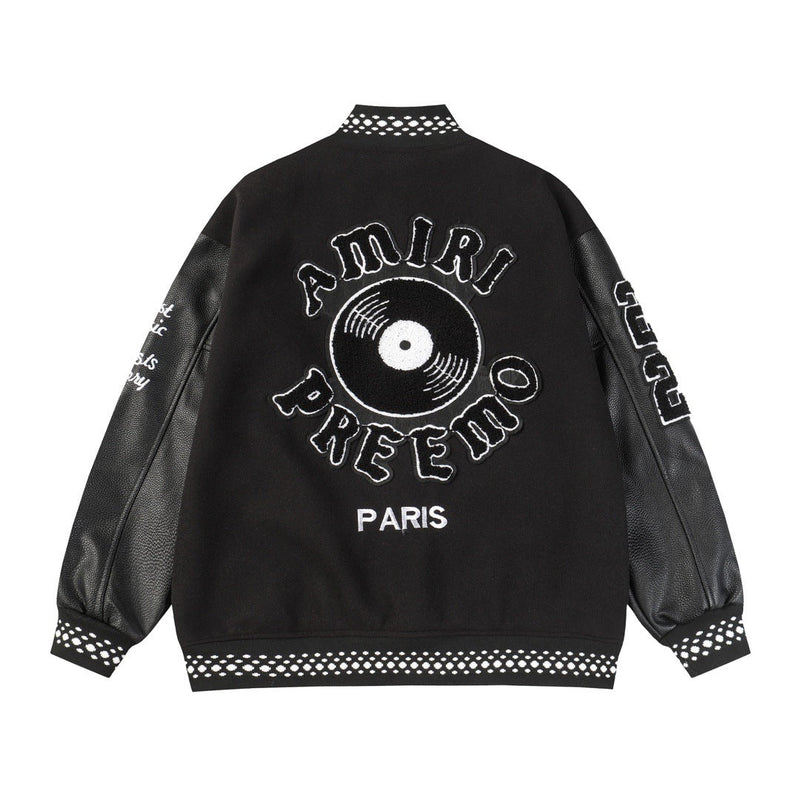Amiri Jacket Autumn/Winter AMI logo embroidered jacket baseball jersey for men and women