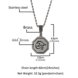 Jewelry Zodiac Pendant Copper Inlaid Zircon Luminous Animal Royalty