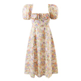 Women Dresses Floral Split Dress Summer