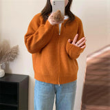 Women Knitted Cardigan Knitted Loose Niche Sweater