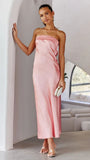 Women Dress Elegant Socialite Satin Dress