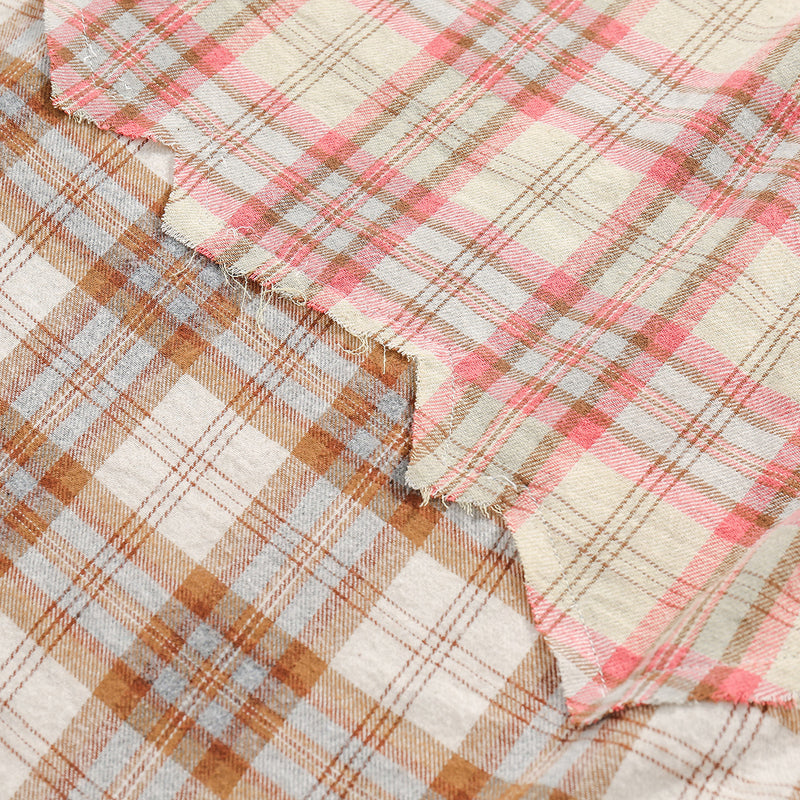 Unisex Shirt Vintage Spliced Plaid Blouse