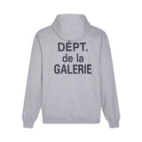 Gallery Dept Hoodie Alphabet Slogan Cardigan Hooded Sweater