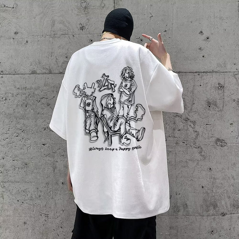 Men T Shirt Loose Summer