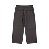 Cargo Pants Retro Solid Color Pleated Overalls Loose