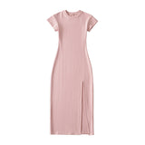 Women Dresses Temperament Split Sheath Dress