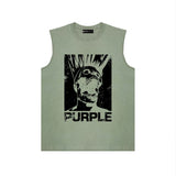Purple Brand Tank T Shirts Sleeveless T-shirt Vest