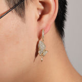 Earrings Zircon Glove Shaped Earrings Spectrum