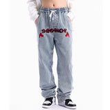 Men Jeans Zipper Slit