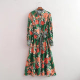 Women Dresses Retro Temperament Slimming Dress