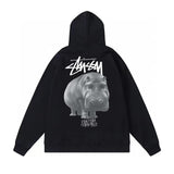 Stussy Hoodie Fall/Winter Fleece Hooded Sweater