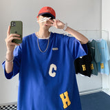 Men T Shirt Summer Thin Loose All-Matching