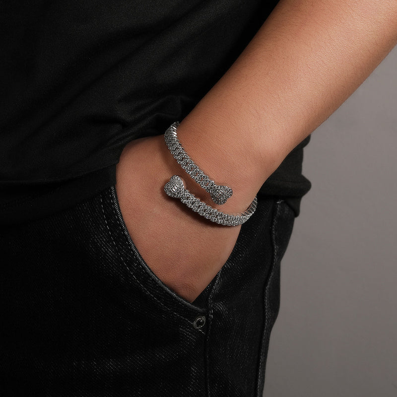 Bracelet Love Cuban Bracelet Copper Zircon Spectrum St. Valentine's