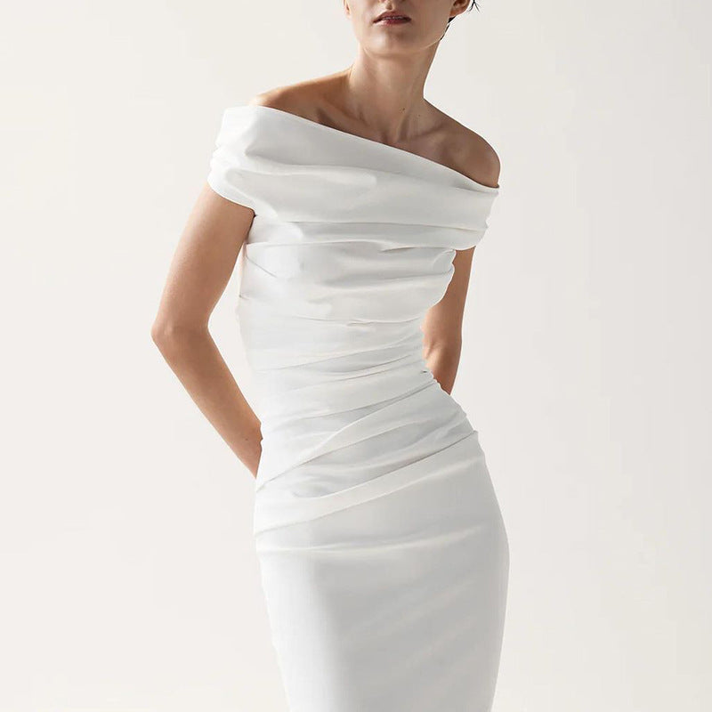 Bohemian Dress Sexy Hot Girl Tube Top Dress Stretch