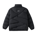 Men Cotton Mixed Jacket Coat Thickening Stand Collar Men's Clothing Cotton Clothing Winter Warm and Loose Coat
