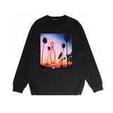 Purple Brand Long Sleeve T-Shirt Fashion Loose Long Sleeve Top