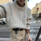 Women Pullover Sweater Loose and Warm Knitwear Sweater