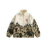 Unisex Coat Lamb Wool Coat Plush Thickened Warm