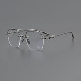 CHH Chrome Hearts Glasses Vintage Polygon Large Face Glasses Frame