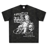 Unisex T Shirt Summer Print Short Sleeve