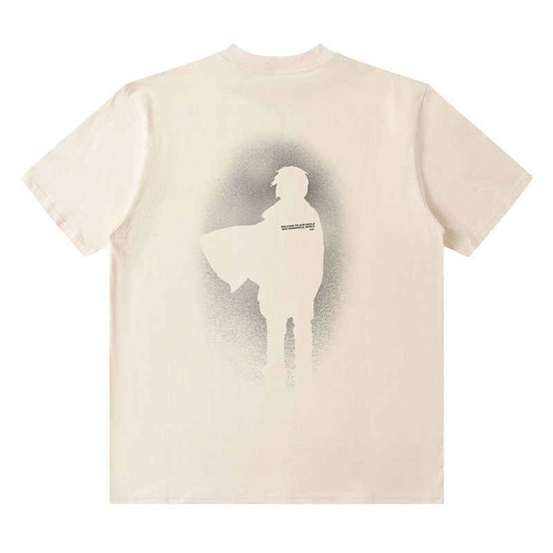 Men T-shirt Casual Laid-Back Style All-Match