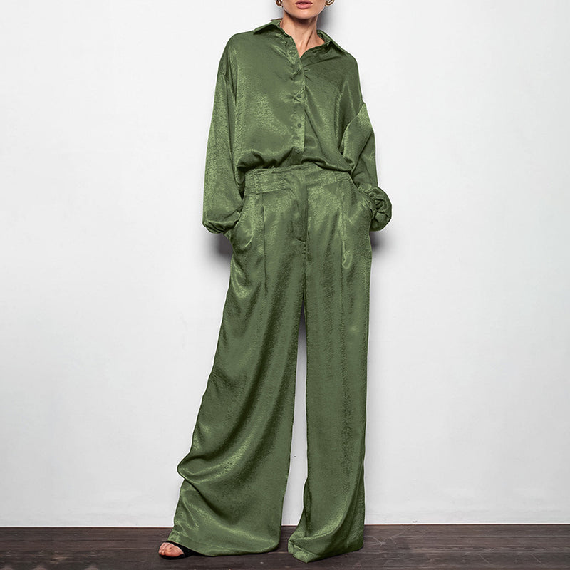 Women Co-Ords Shirt Casual Winter Loose