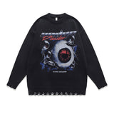 Women Sweater Vintage Knitted Sweater Oversize