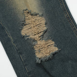 Men Jeans Loose Hole Leisure