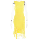 Women Dress Summer Sexy Pleated Dress
