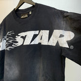 Hellstar T Shirt Vintage Old Loose Casual Short Sleeve T-Shirt