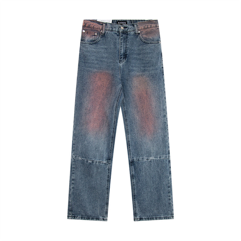 Men Jeans Inkjet Graffiti Fashion Loose
