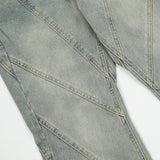 Men Jeans Stitching Casual Distressed