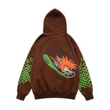 Cactus Flea Market Hoodie Fall/Winter Men's and Women's Printed Velvet Padded Hooded Sweatshirt