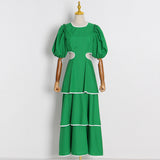 Bohemian Dress Fresh Green Cake