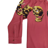 GUILTYPARTIES TIGER Shirts Skull Hawaiian Long Sleeve Shirt