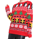 Ugly Christmas Sweater Women's Autumn and Winter Loose Pullover Snowflake Knitted Sweater