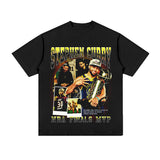 Stephen Curry Curry Short Sleeve Old NBA American Star Print