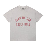 Fog Essentials T Shirts Spring/Summer FOG Double Line Letter Print Crew Neck Short Sleeves