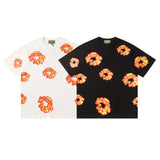 Denim Tears T Shirt ShortsFlame Short Sleeve T-shirt Sports Casual Shorts Suit (Options need to be purchased separately)