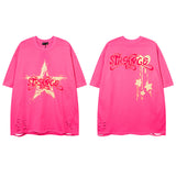 Men T-Shirt Graffiti Hole Vibe