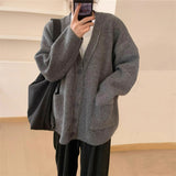 Women Knitted Cardigan Simple Casual Loose