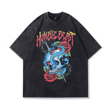 Men's T-Shirt Printed Short-Sleeved T-shirt Men's and Women's Loose