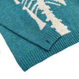 Kapital Sweater Vintage Pingtian Hehong round Neck Loose Bone Skeleton Knit Casual Sweater