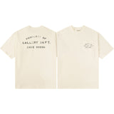 Gallery Dept T-Shirt Hand Painted Ink Splashing Alphabet Washed Retro Short Sleeve T-Shirt