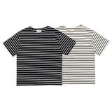 Fog Essentials T Shirts Spring/Summer FOG Season 6 Striped Crew Neck Short Sleeves